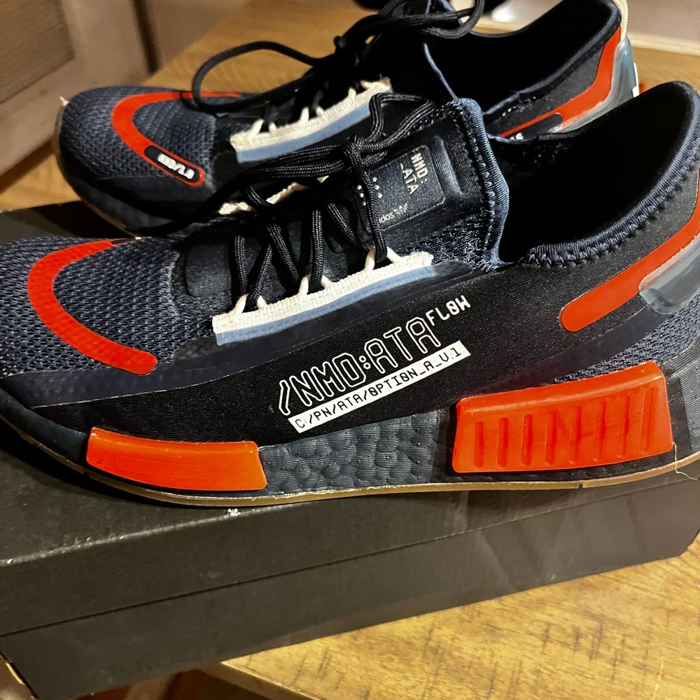 Boys  Black & Red Athletic Sneakers - NMD Inspired Design
